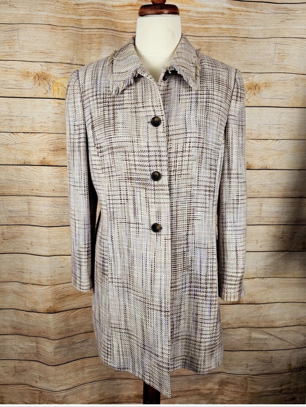 A Line Suits Tweed Coat Women's Size 16